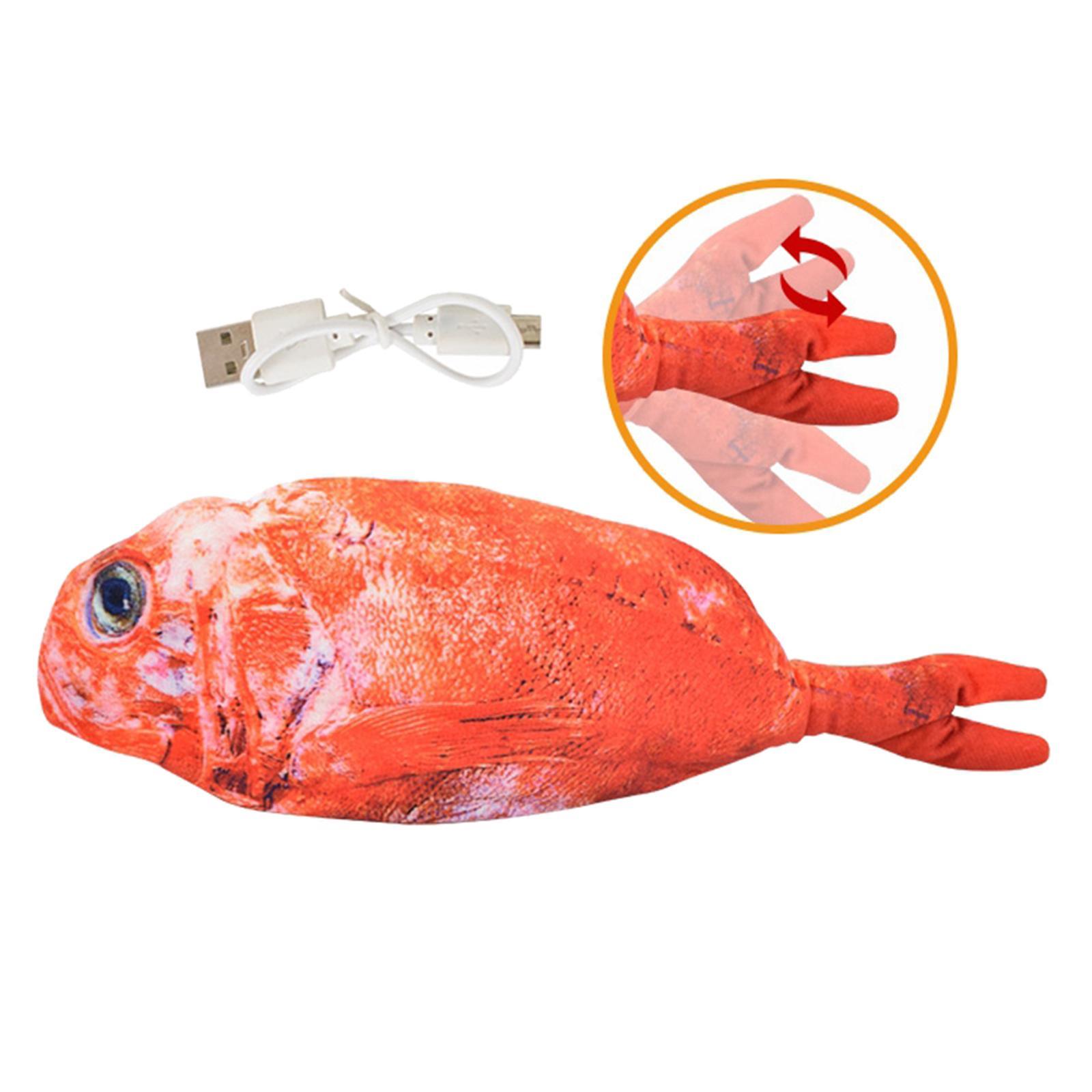 Moving Fish Toys Realistic Plush Electric Wagging Toy