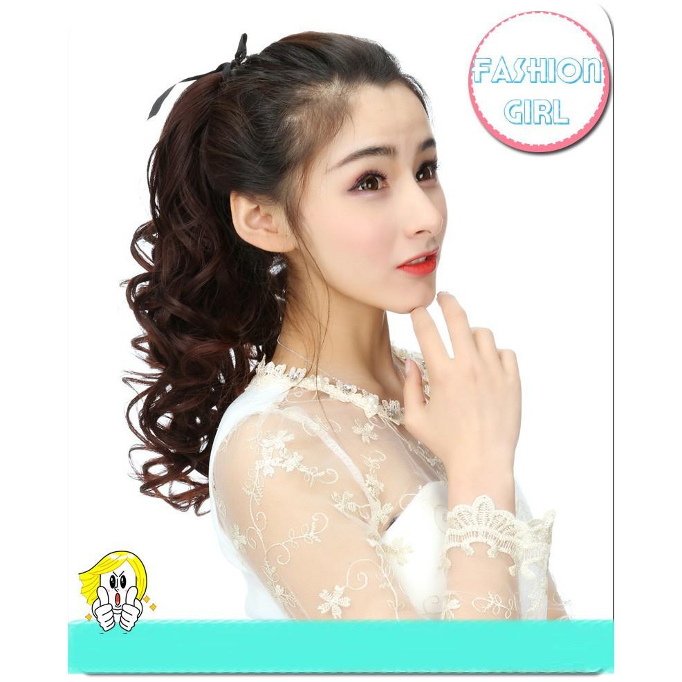 Tóc cột xoăn 40cm C127