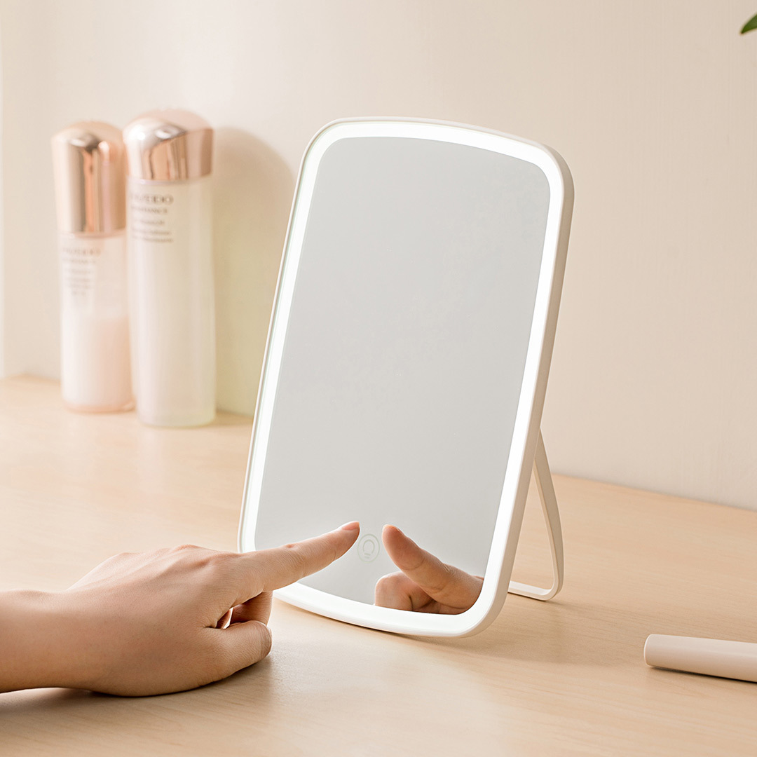 Gương trang điểm di động có đèn Led cao cấp phong cách Hàn Quốc