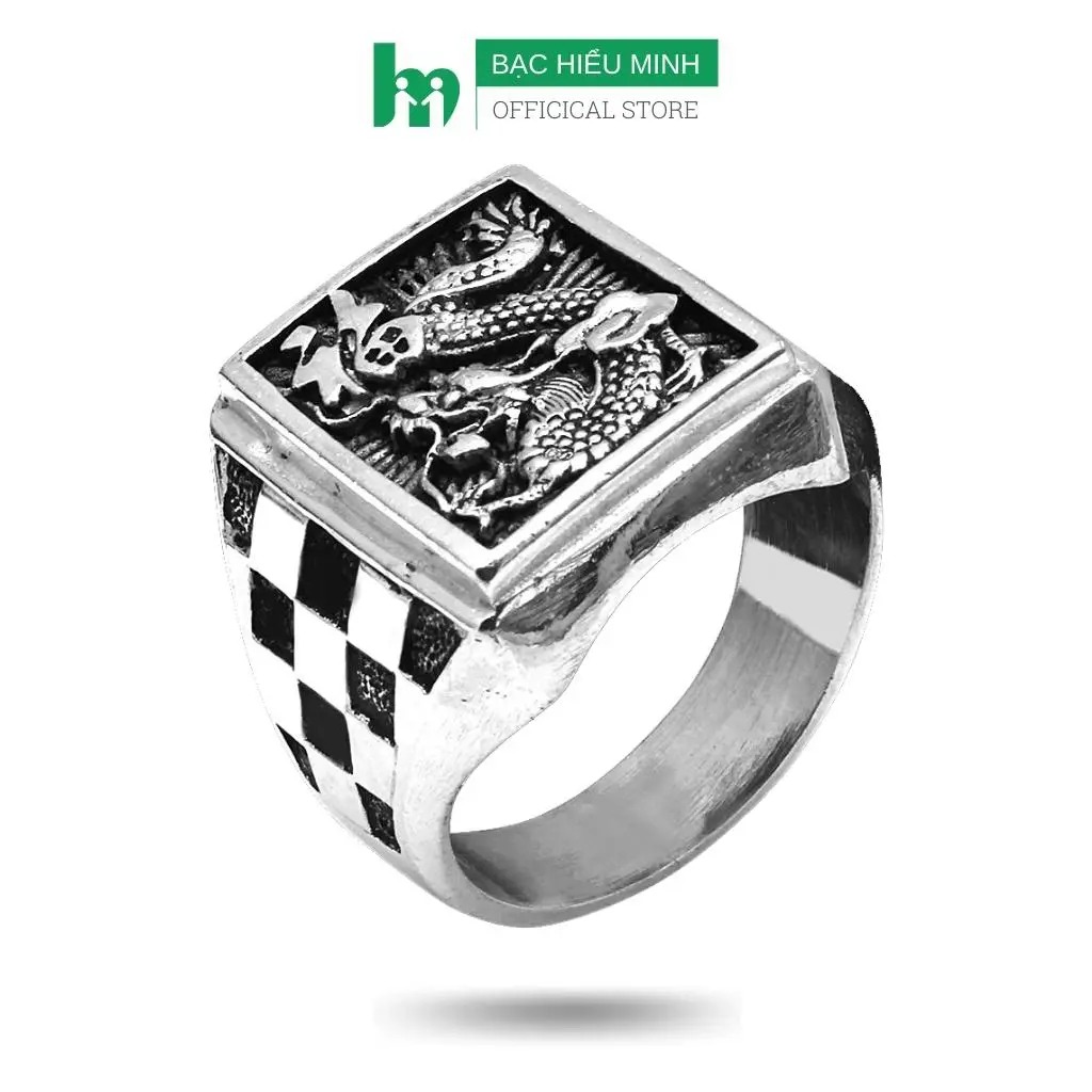 Nhẫn Nam Bạc Hiểu Minh NA528 - Hình Rồng - Bảo Hành Vĩnh Viễn