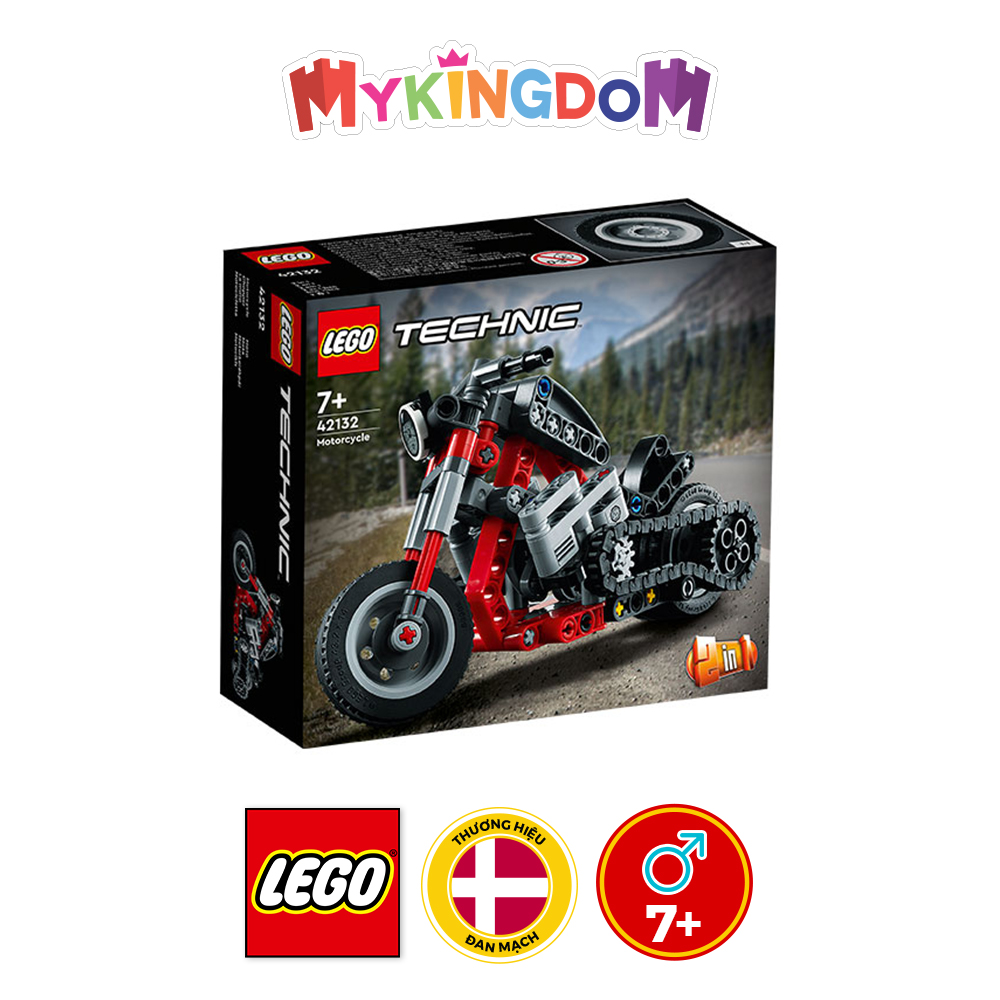 Đồ Chơi LEGO TECHNIC Xe Mô Tô Độ 42132 (163 chi tiết)