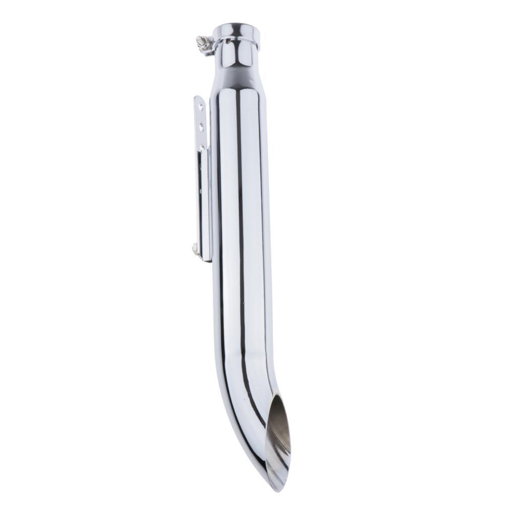 Universal Retro Motorcycle Cafe Racer 20"  Exhaust Pipe Black