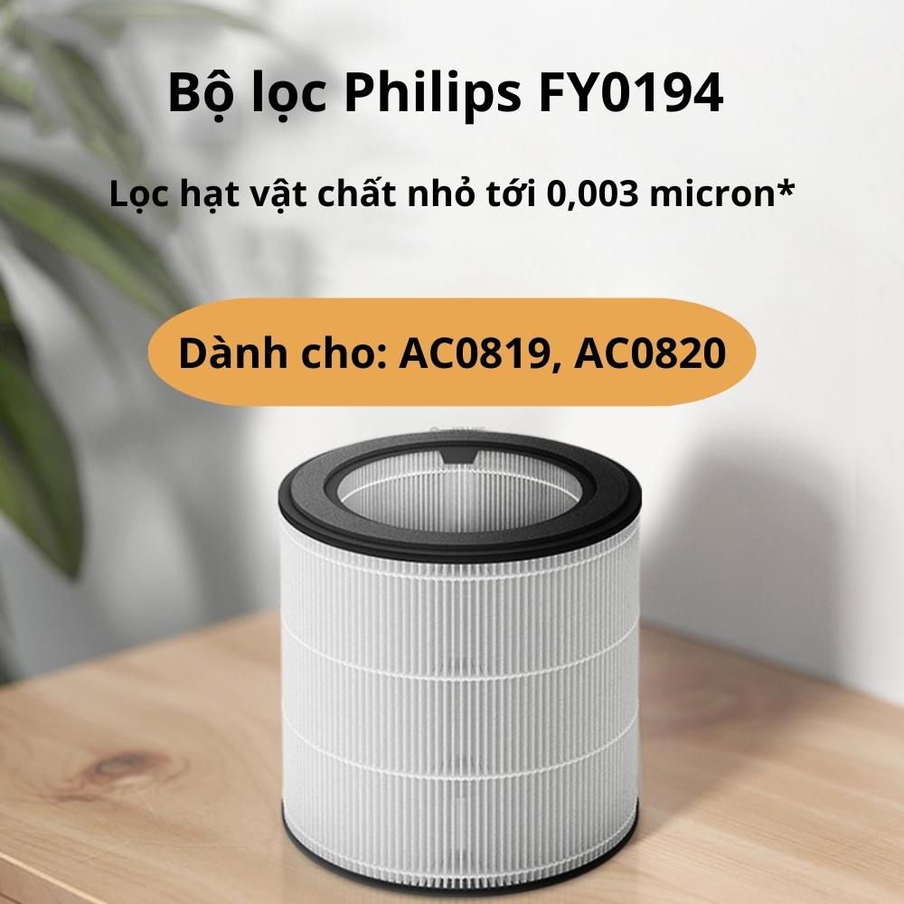 Màng lọc không khí Philips FY0194 Bộ lõi lọc Nano Protect Series 2 dành cho máy lọc không khí AC0819 AC0820 - Hàng nhập khẩu