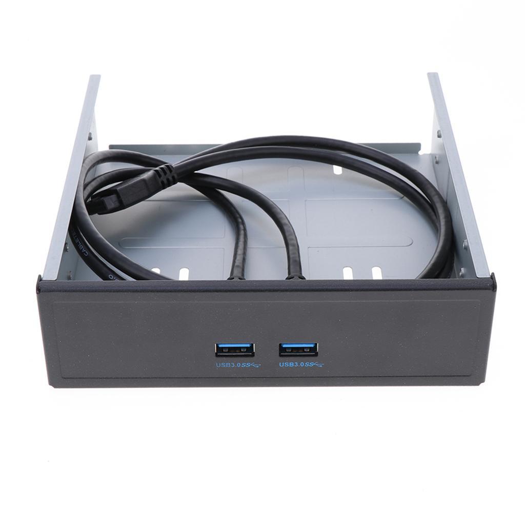 20 Pin Header Front Panel To 2 Port Audio Type C USB 3.0 A HUB with 2 Ports