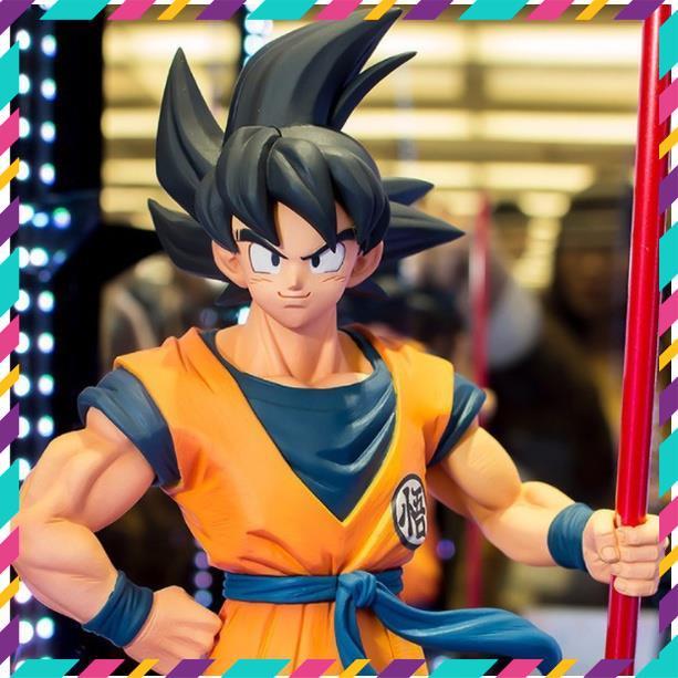 Mô Hình Dragon Ball Songoku Cầm Gậy - Hàng Cao Cấp, Cao 27cm FullBox