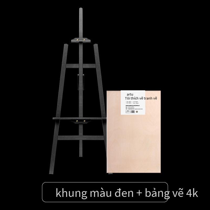 Ưu đãi đặc biệt 1,45 mét bằng gỗ thông giá vẽ đen trắng bảng vẽ phác thảo phác thảo giá vẽ gỗ đặc bảng vẽ bằng gỗ giá vẽ bộ