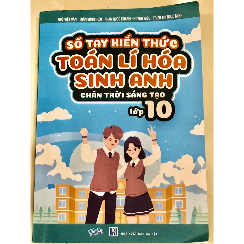 Sách Sổ tay kiến thức toán lý hóa sinh anh lớp 10