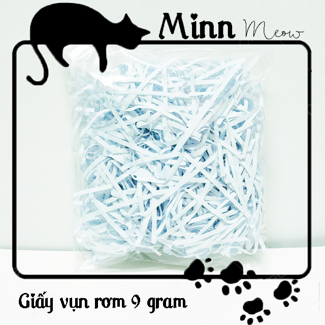 [9 Gram] Giấy vụn giấy rơm trang trí lót hộp quà hoặc túi giấy - giảm sốc món quà - Minn Meow