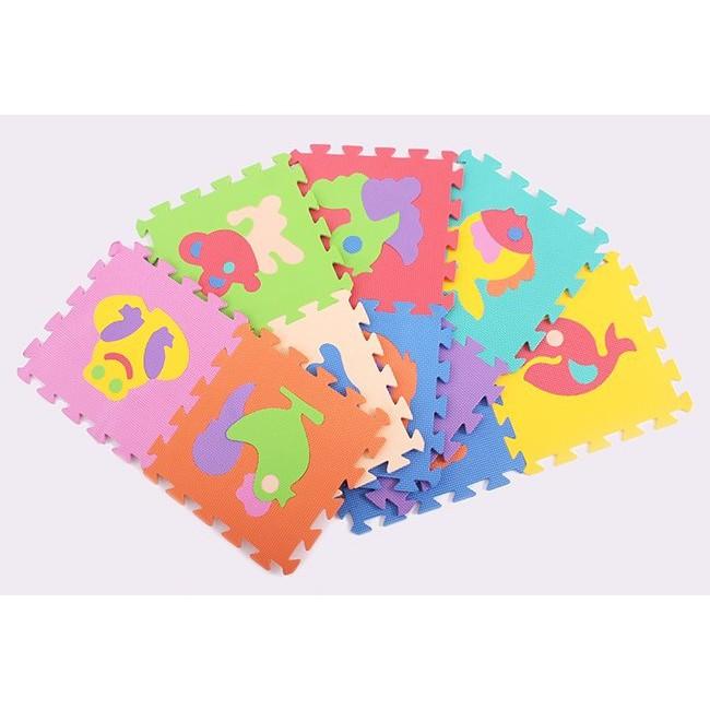 Bộ 10 miếng thảm xốp lắp ghép hình động vật