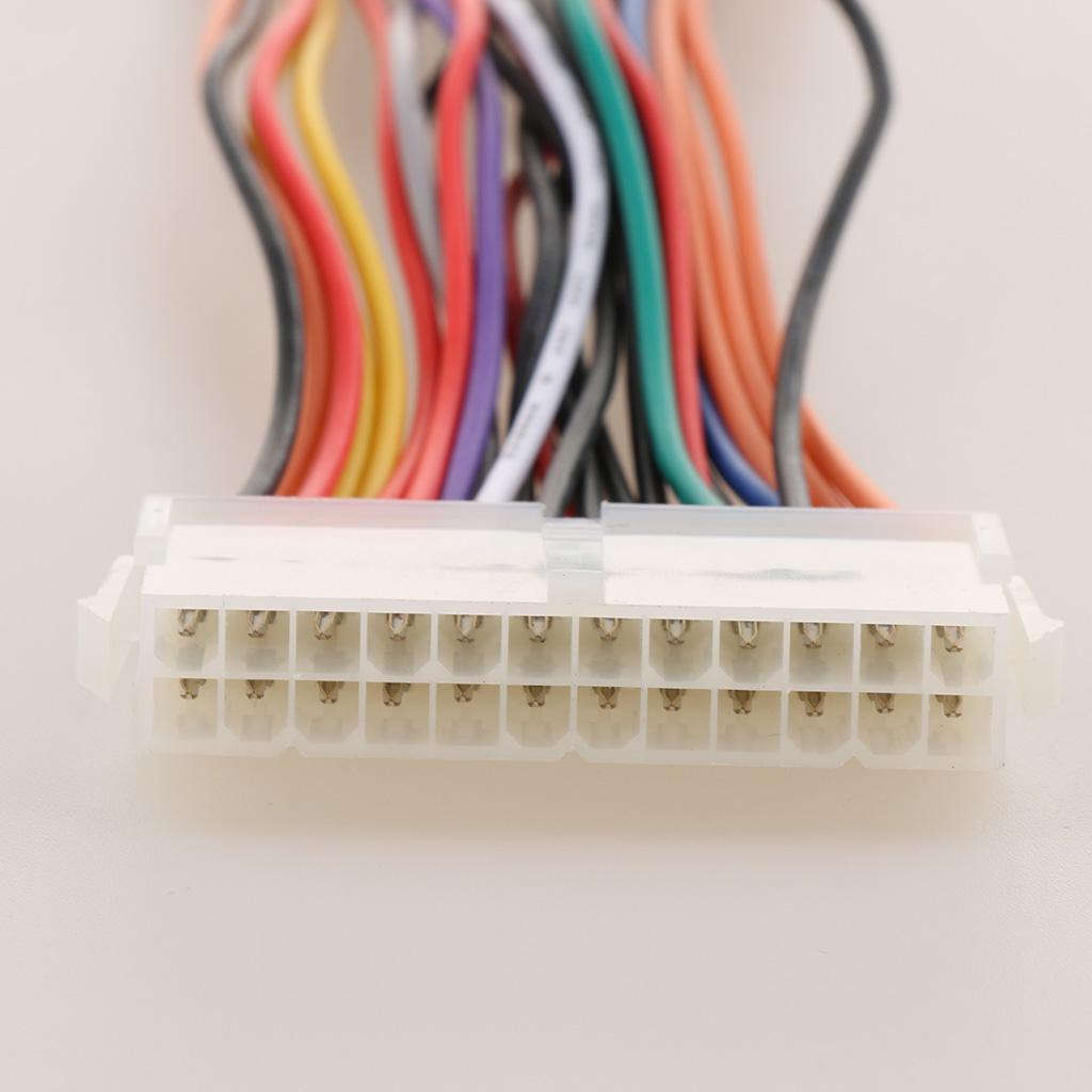 24 pin  Male to Female Motherboard Extension Power Supply Cable 200mm