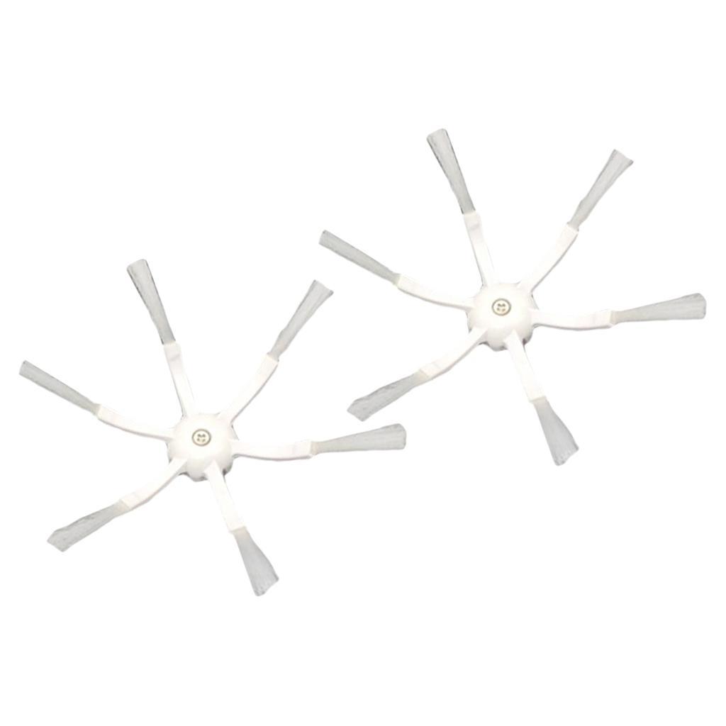 4 Pcs 6-Armed Side Brush Replacement Spare Part Robotic Vacuum Cleaner Accs