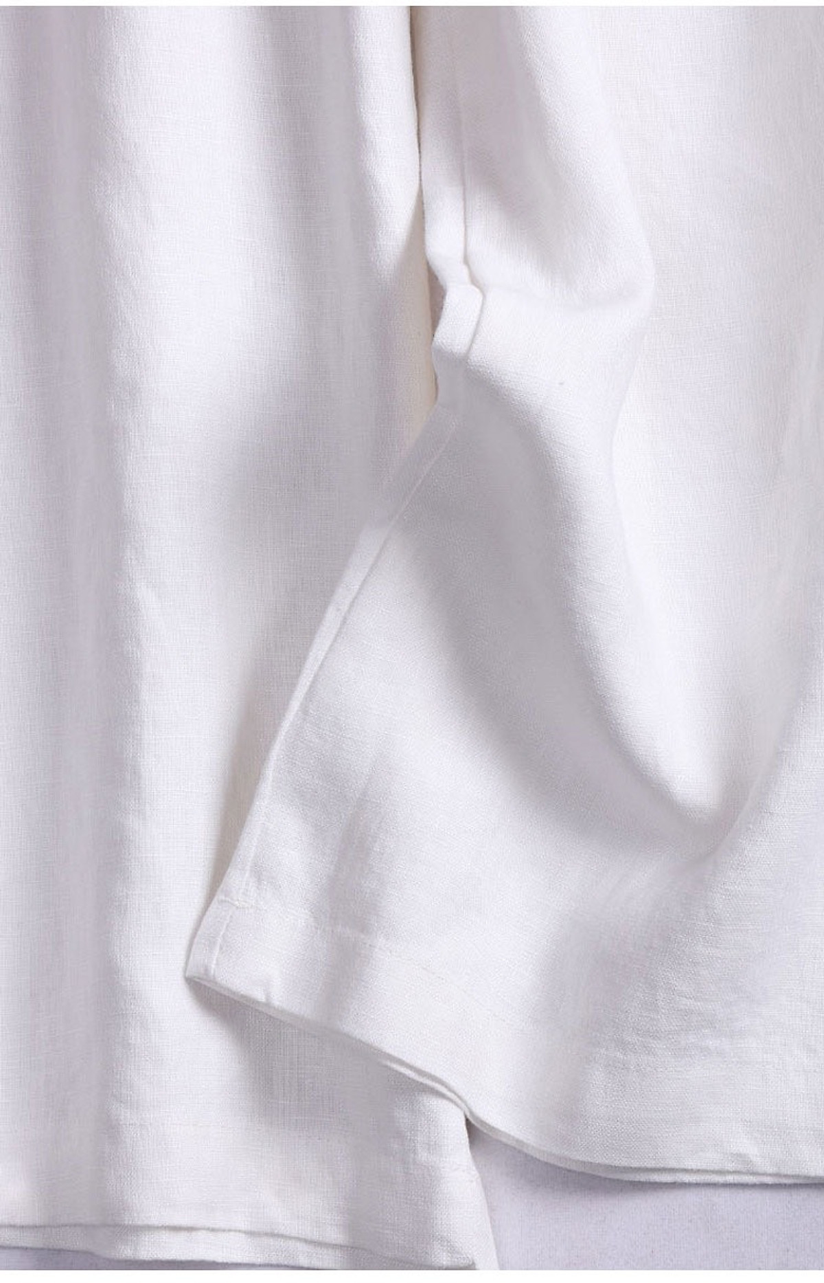 Set Đầm Suông Linen ngắn tay cồ tim kèm Quần ống rộng