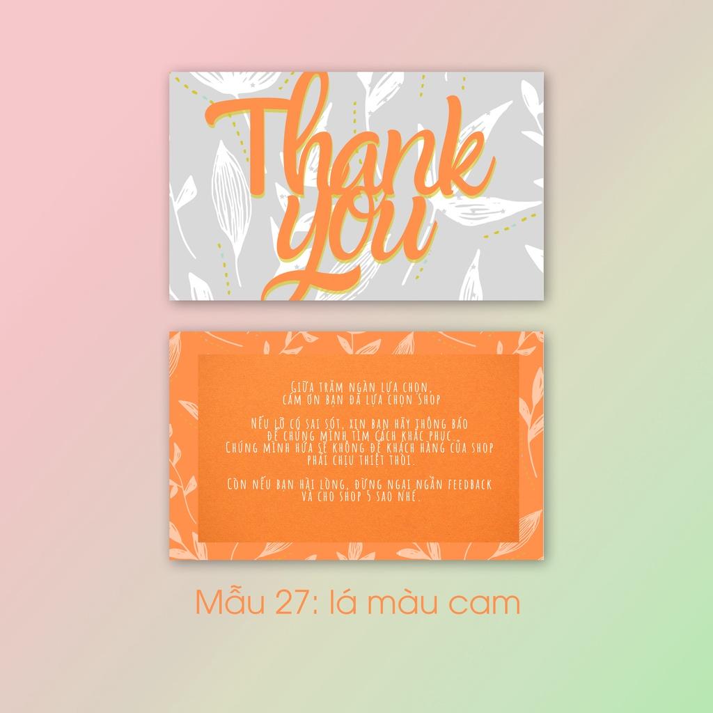 Hộp 95- 100 card cám ơn, thiệp cảm ơn hoặc Thank you card dành riêng cho shop bán hàng dùng để tặng khách hàng