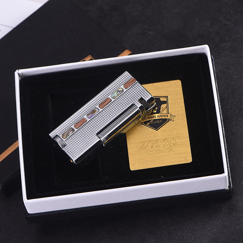 Vỏ Hột Quẹt Bật Lửa Xăng Đá Zorro ZC-B9 Thiết Kế Đẹp Độc Lạ Sang Trọng Cao Cấp - Dùng Xăng Bấc Đá Cao Cấp