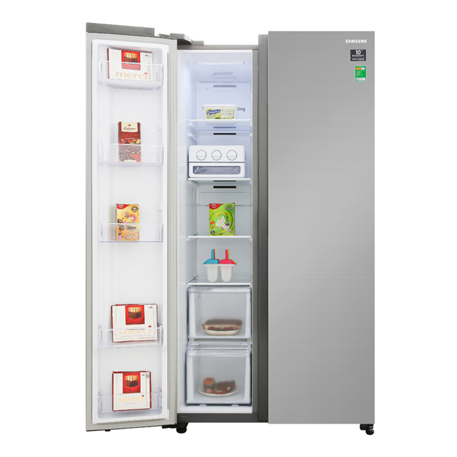 Tủ Lạnh Samsung Inverter 647 lít RS62R5001M9/SV Mẫu 2019 - Hàng Chính Hãng