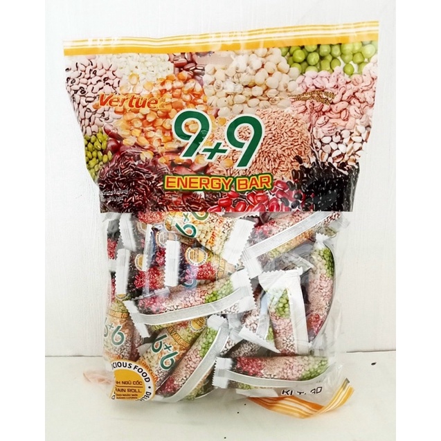 Bánh năng lượng ngũ cốc 9+9 Vertue 300g