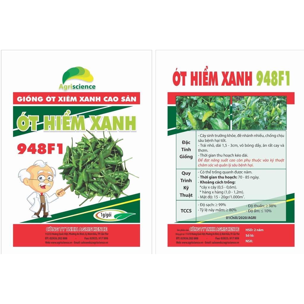 Hạt Giống ớt hiểm xanh 948F1