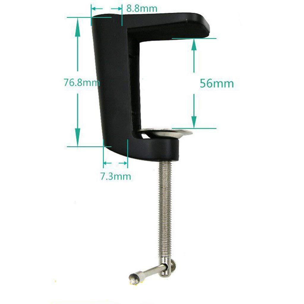 Base Arm Lamp Adjustable Arm Clamp Table Lamp Accessories Clamp Clip Black