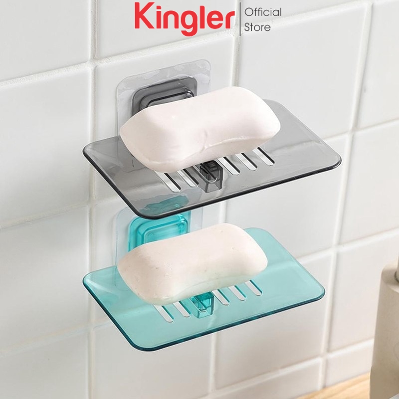 Giá Để Xà Phòng Dán Tường, Kệ Để Xà Phòng Dán Tường Nhà Tắm Với Miếng 3M Siêu Chắc, Sạch Sẽ, Sang Trọng, Kingler 4037