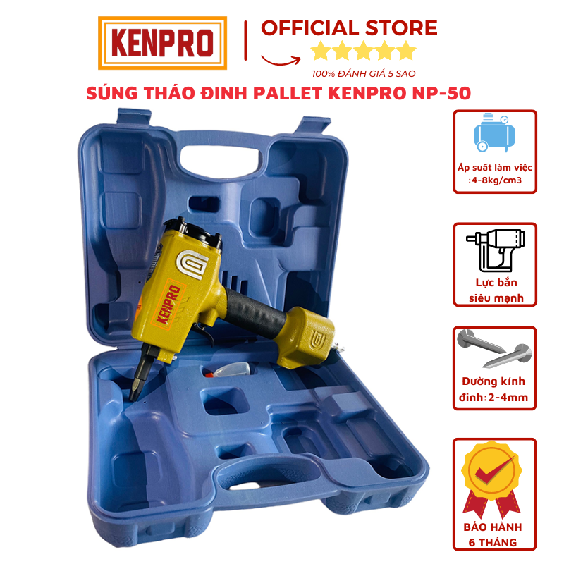 Máy Tháo Đinh Pallet KENPRO NP50, Bảo hành 6 tháng