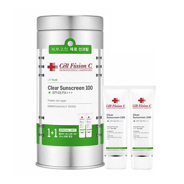 Kem Chống Nắng Dành Cho Da Dầu Cell Fusion C Clear Sunscreen 100 SPF 48/PA