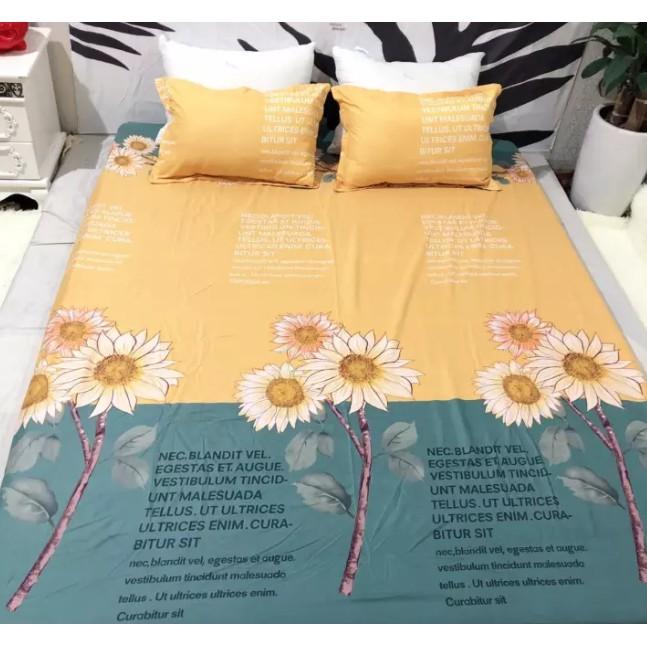 Bộ Chăn Phao Ga Gối Poly Set 5 Món mẫu Hoa hướng dương
