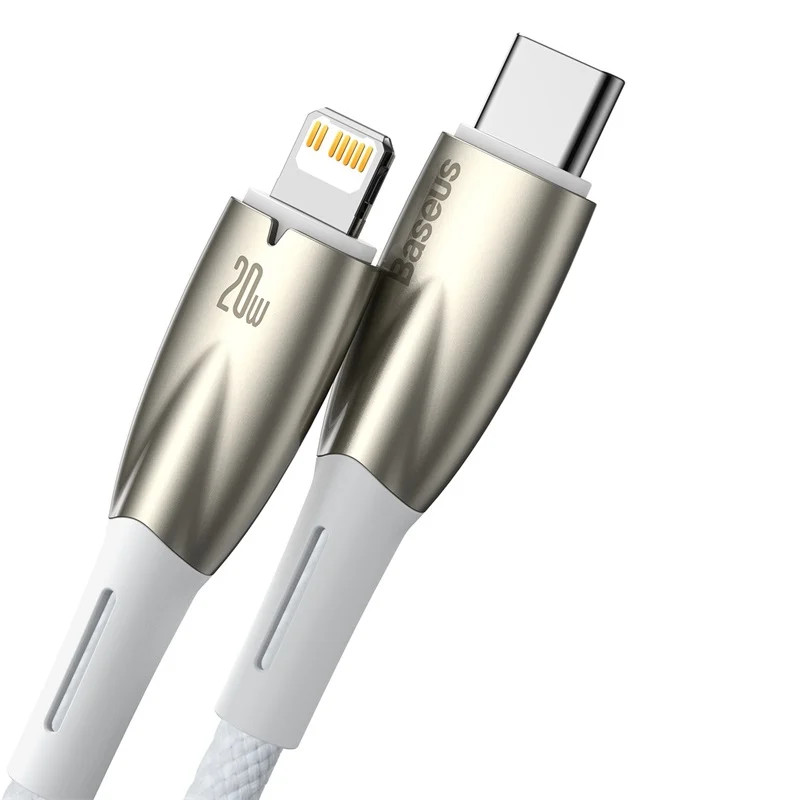 Cáp Sạc Nhanh Cho iPhone 14 Series Baseus Glimmer Series Fast Charging Data Cable Type-C to iP 20W Hàng Chính Hãng