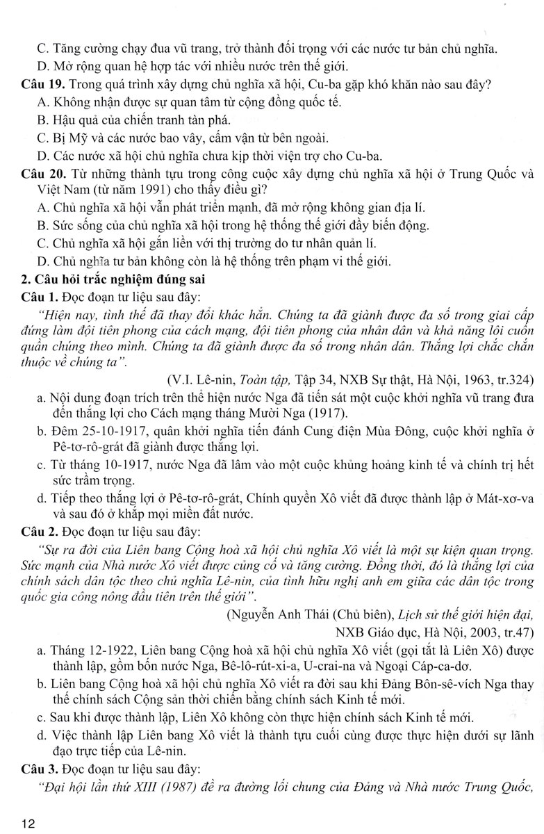Luyện Thi Tốt Nghiệp THPT Theo Hướng Đánh Giá Năng Lực Môn Lịch Sử (Dùng Chung Cho Các Bộ SGK Hiện Hành) - HA