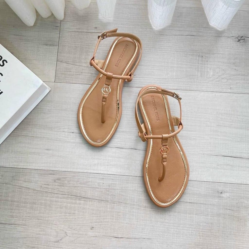 Giày dép Sandal nữ đế bệt xỏ ngón đi học, Sandal nữ đế bằng quai bản ngang lớn viền cói , hàng siêu đẹp chuẩn size