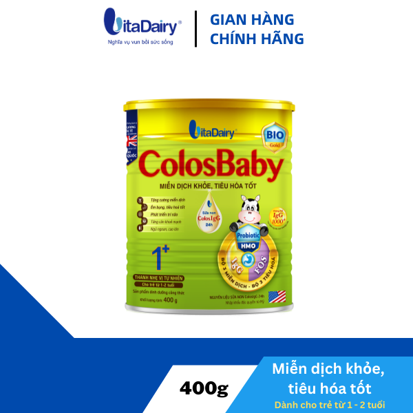 Colosbaby Bio Gold 1 + 400g hỗ trợ tiêu hóa tốt, miễn dịch khỏe cho bé - VitaDairy