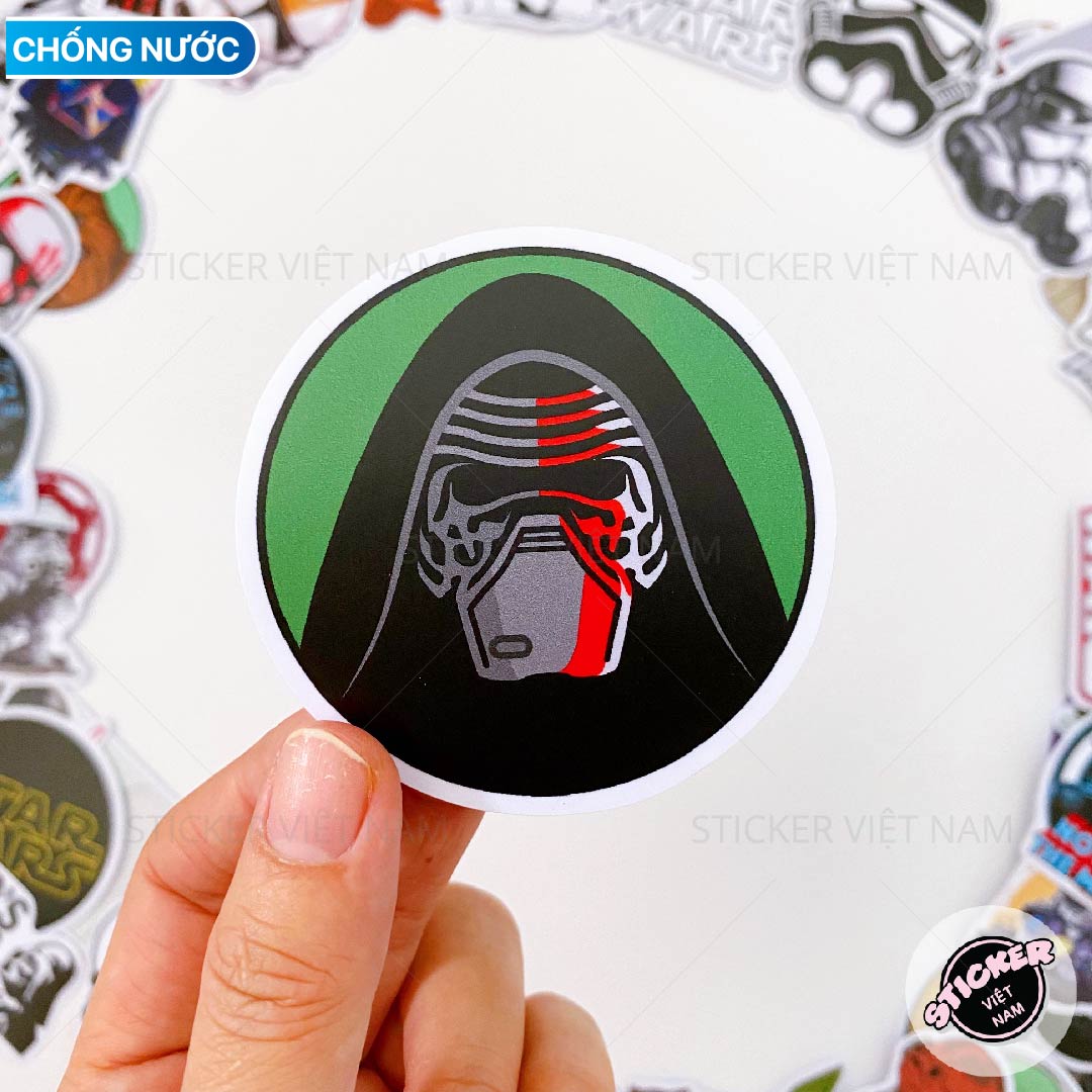 STAR WARS sticker - Hình Dán Chất Liệu PVC Chất Lượng Cao Chống Nước - Kích Thước 4-8cm