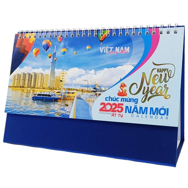 Lịch Bàn Chữ A 2025 - Việt Nam Hưng Thịnh - NST91A