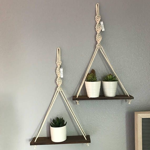 Set 2 kệ trang trí dây treo tường