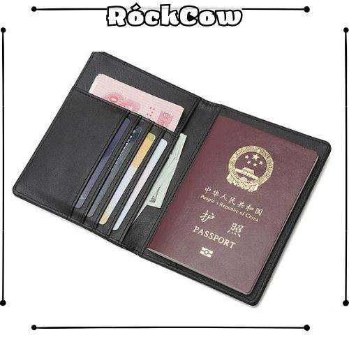 Ví đựng hộ chiếu mới công nghệ RFID chống trộm ví passport đa năng nhiều ngăn PP3 - Rockcow