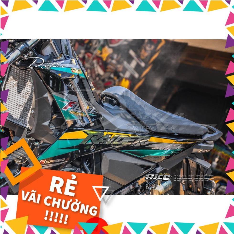 Tem Rời Raider Fi Mẫu Xanh Vàng Chữ Raider F150