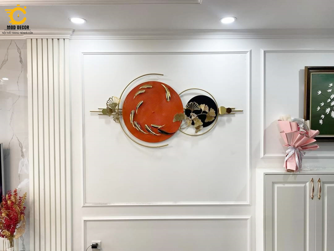 Tranh sắt treo tường trang trí MOD Decor, phong cách Bắc Âu nghệ thuật Lianzhang JJT mã 2391