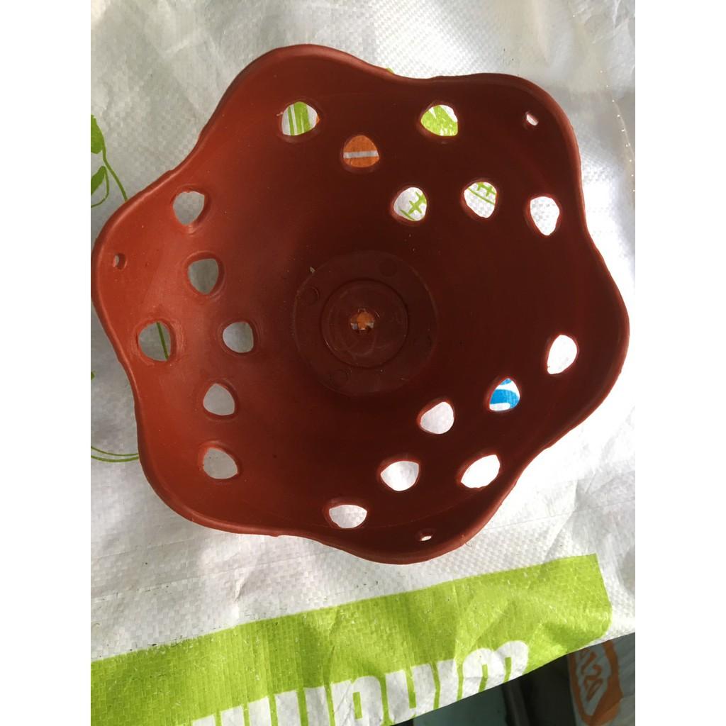 10 chậu giả đất dạng hoa mai kích thước 20cm