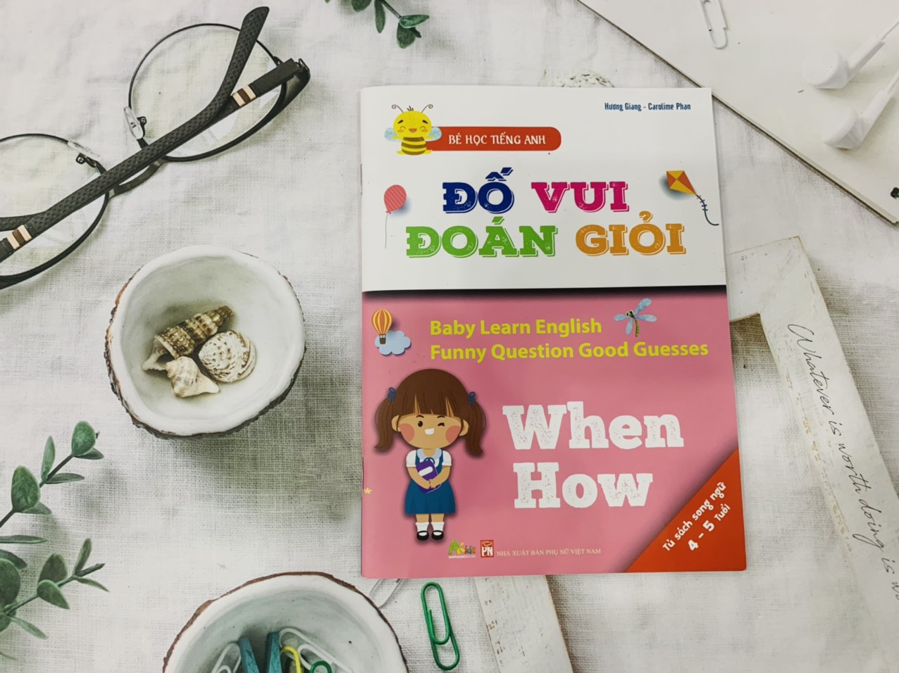 Bộ 6 Cuốn Bé Học Tiếng Anh - Đố Vui Đoán Giỏi: Why, Who, When, How, Where, What
