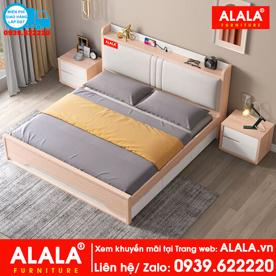 Giường ngủ ALALA14 cao cấp - Thương hiệu ALALA