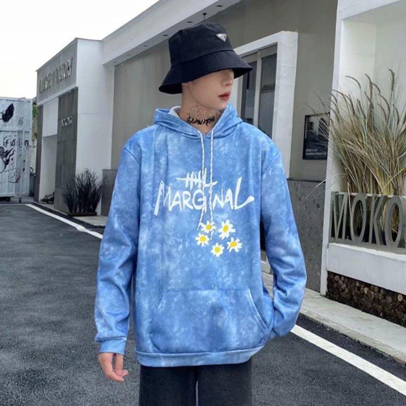 Áo Khoác Tay Dài Có Nón In Chữ Cá Tính Cho Nam Size M-5Xl