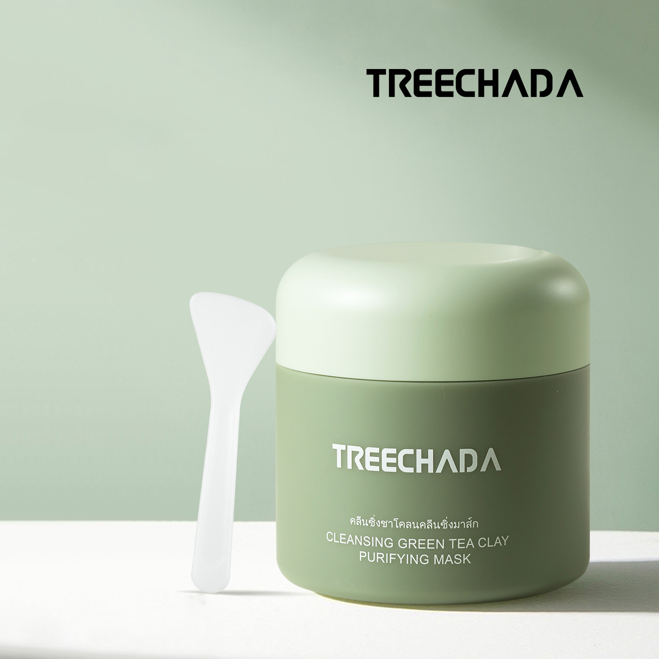 Mặt nạ bùn trà xanh giảm mụn làm sạch da TreeChada Cleansing Mask Thái Lan 100g