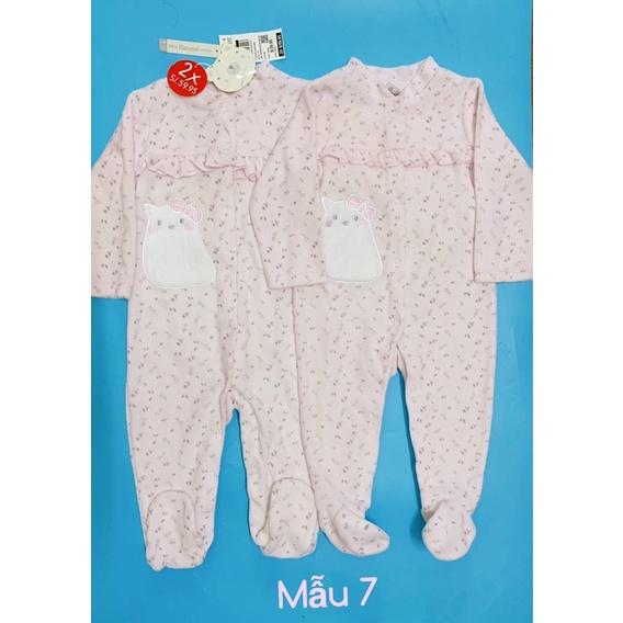 Sleepsuit nỉ nhung HARVEST xuất dư cho bé trai và bé gái