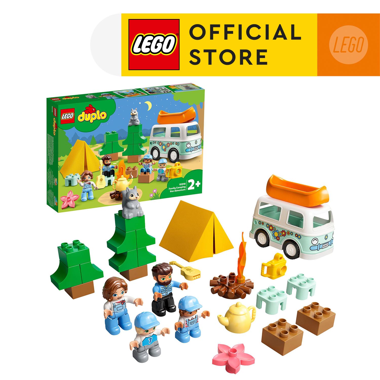 LEGO DUPLO 10946 Chuyến phiêu lưu cắm trại gia đình (30 chi tiết)