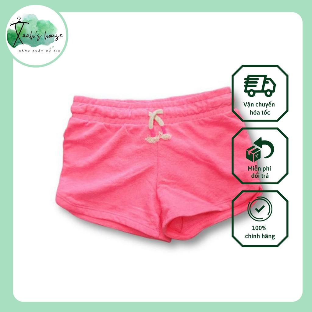 Quần Đùi Short Thun Cotton bé gái Cat&Jack đẹp mềm mát phù hợp mặc nhà đi học bảng màu dễ thương XanhHouse