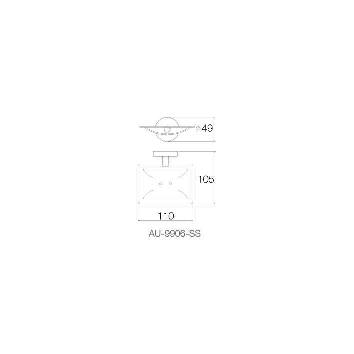 Đĩa đựng xà phòng INOX SUS WS 304 AU-9906-SS