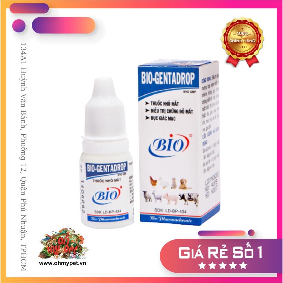 DUNG DỊCH NHỎ MẮT CHO CHÓ MÈO BIO GENTADROP 10ML