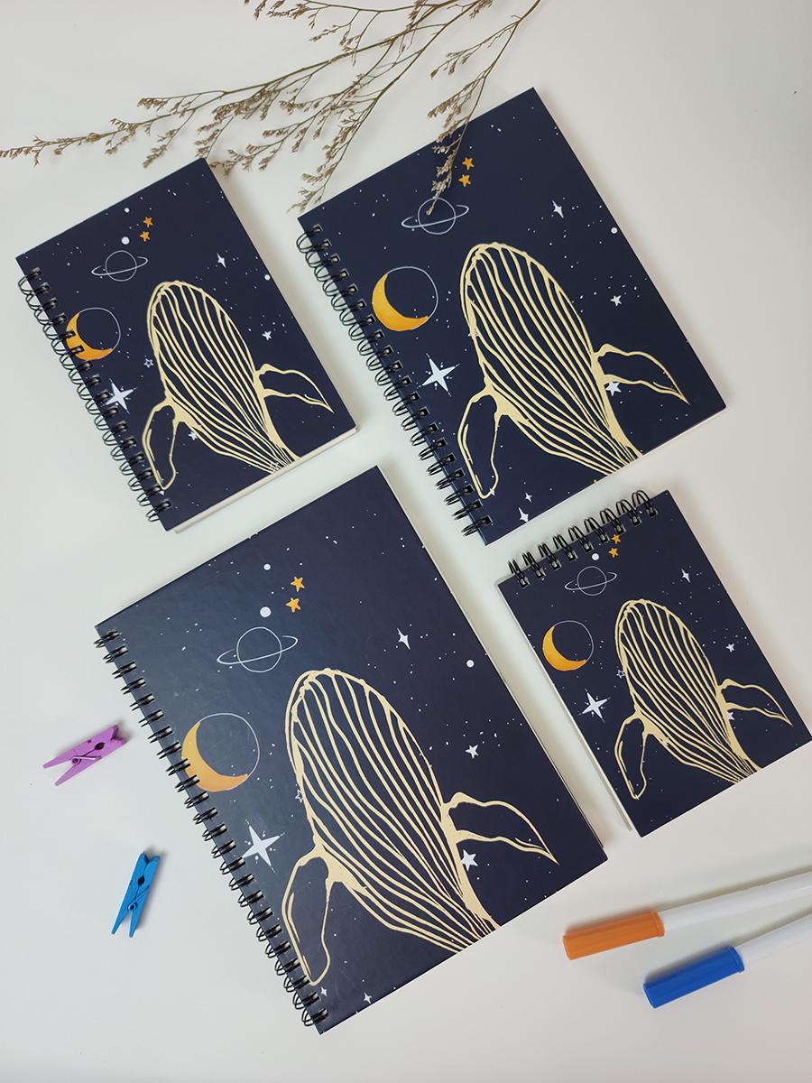 Sổ Lò Xo A5 - Kẻ Ngang 160 Trang 80gsm - The Whale - The Sun 01