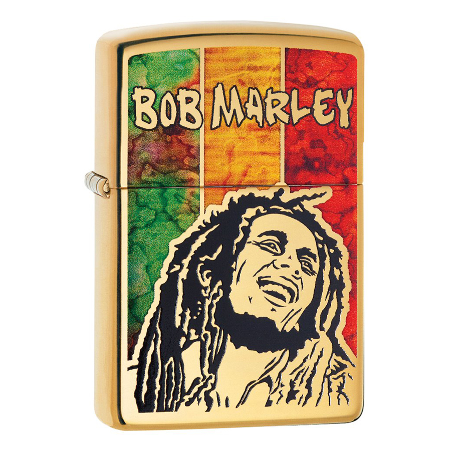 Bật Lửa Zippo 29490 Bob Marley Fusion High Polish Brass