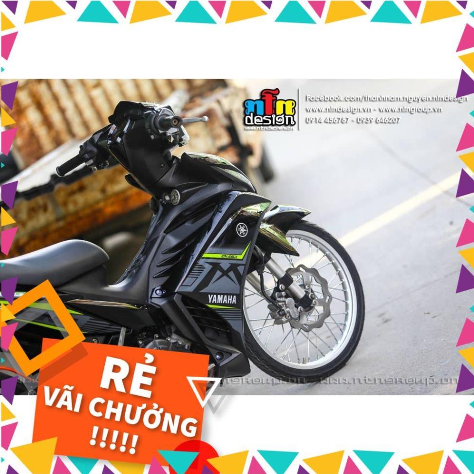 Tem Rời Exciter 135 Mẫu MX King Xanh Đen