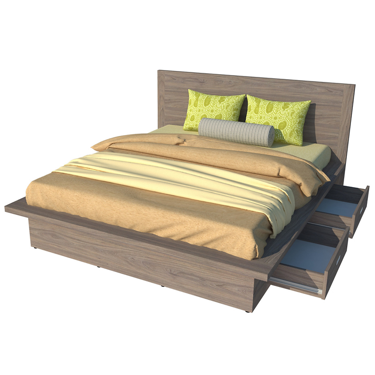 Giường ngủ 2 hộc kéo Tundo 140cm x 200cm